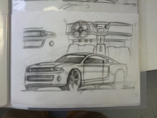 Mustang Sketch plus Interior