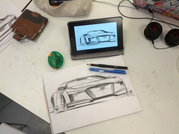 Audi Concept Sketch Render