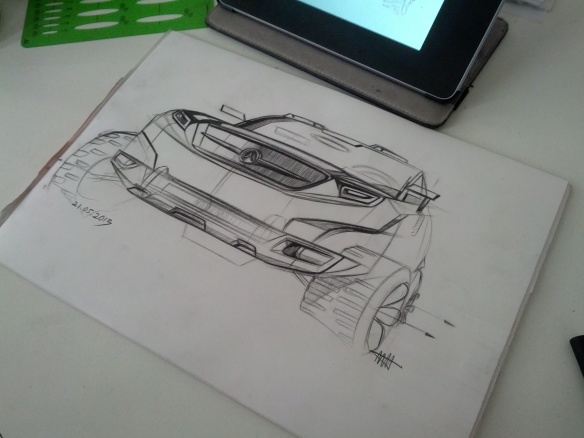 Mercedes Benz Concept Sketch Render