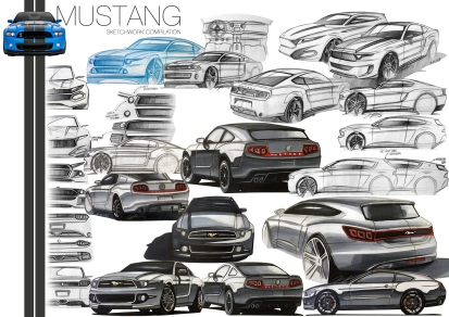 Mustang Sketch Compilation